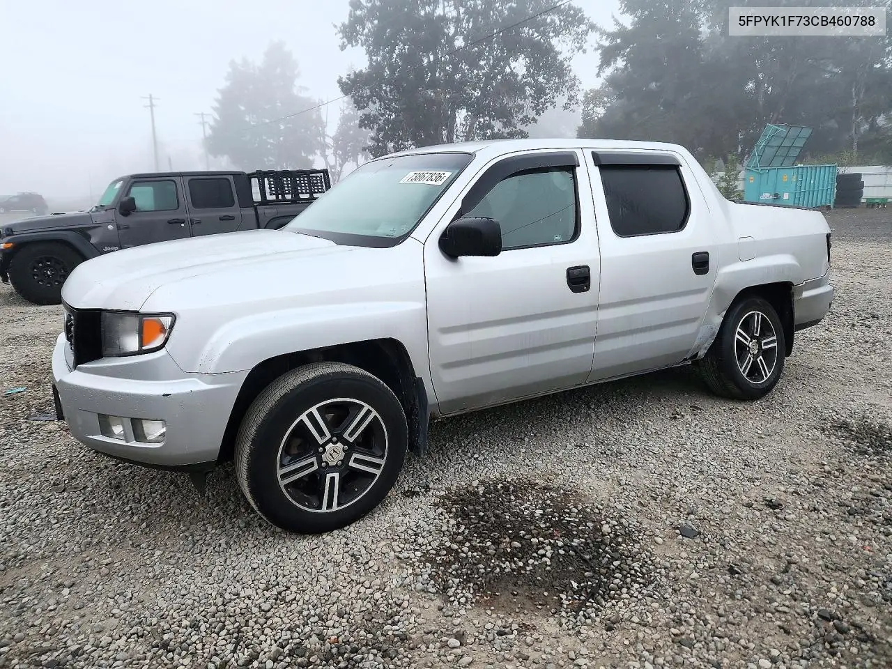 HONDA RIDGELINE 2012, VIN 5FPYK1F73CB460788