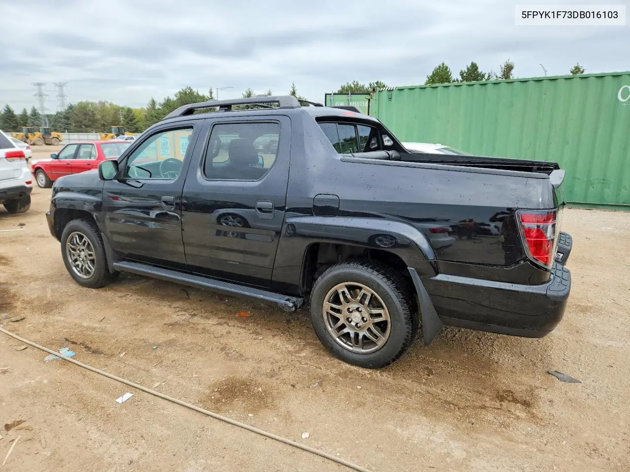 2013 HONDA RIDGELINE VIN 5FPYK1F73DB016103 — фото 2