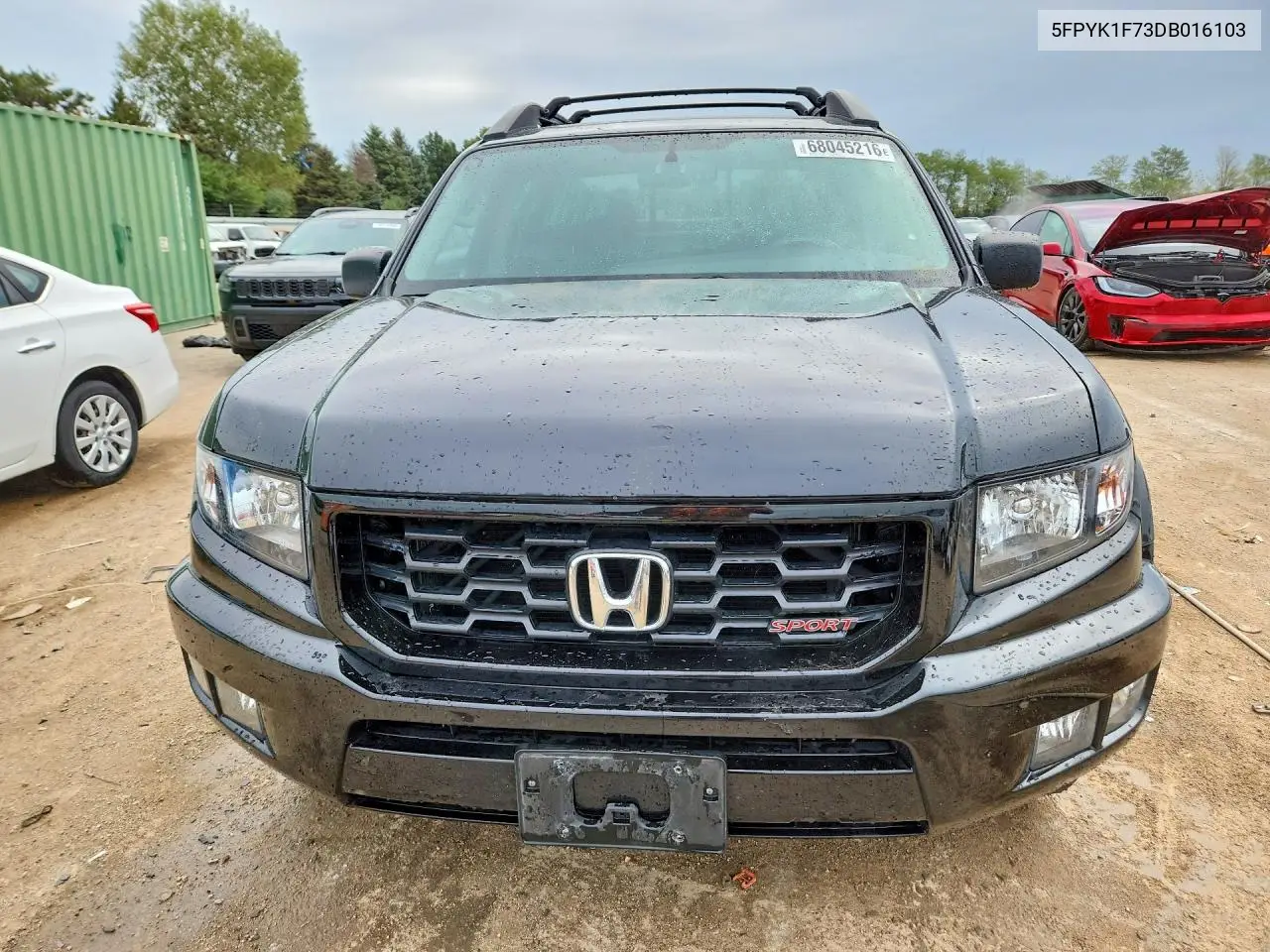 2013 HONDA RIDGELINE VIN 5FPYK1F73DB016103 — фото 5