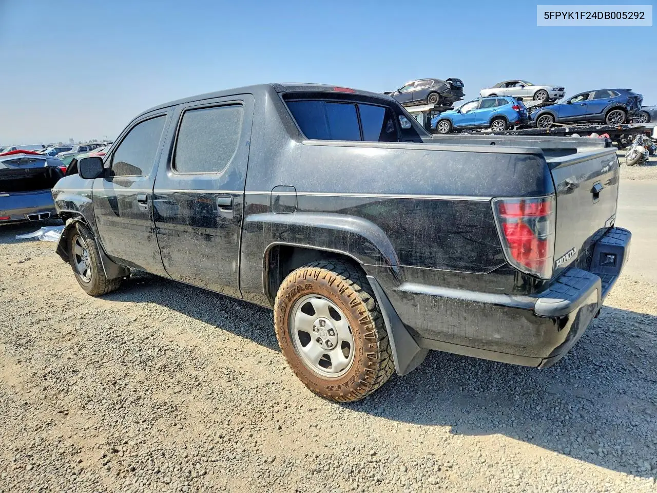 2013 HONDA RIDGELINE VIN 5FPYK1F24DB005292 — фото 2