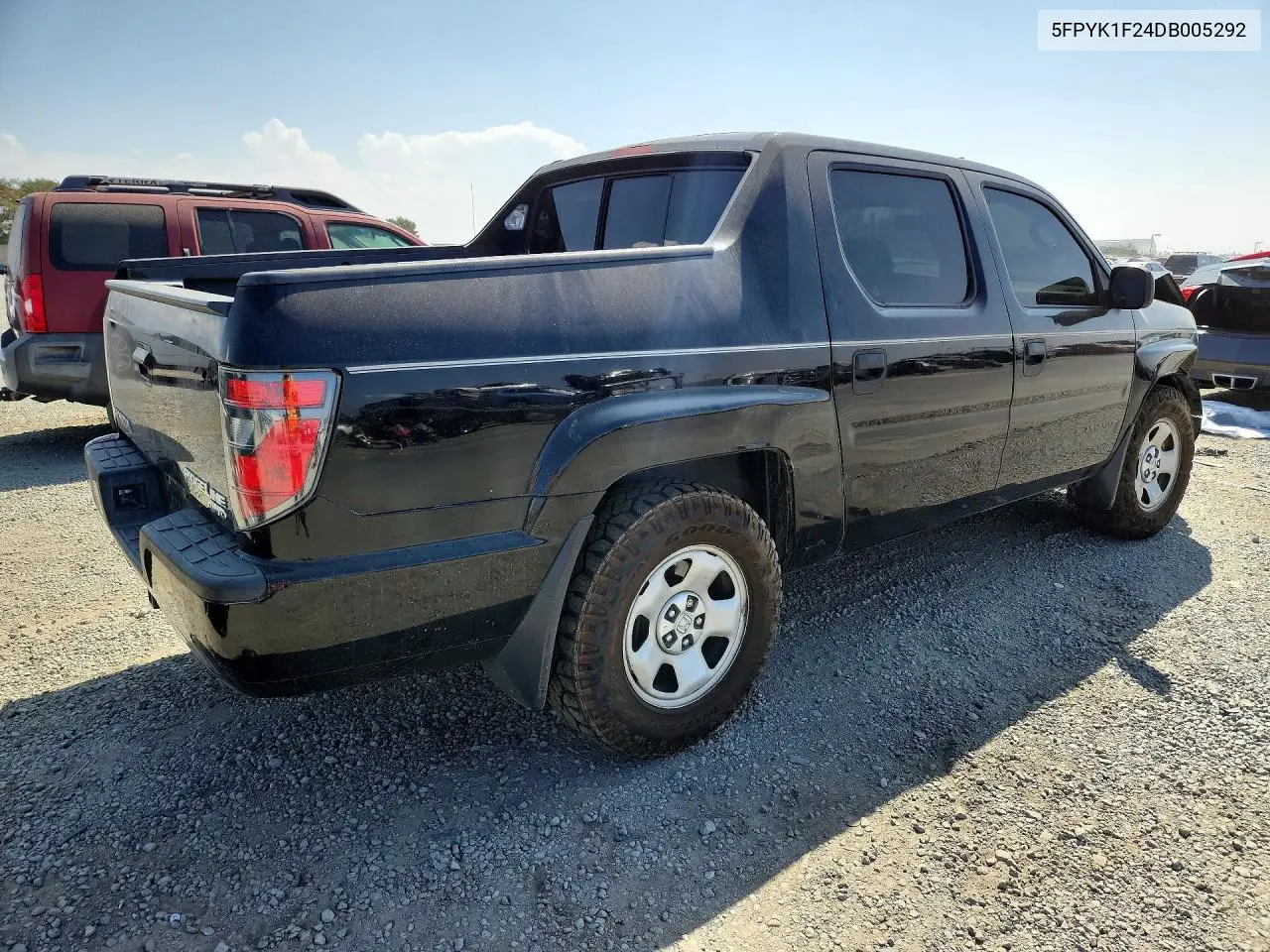 2013 HONDA RIDGELINE VIN 5FPYK1F24DB005292 — фото 3