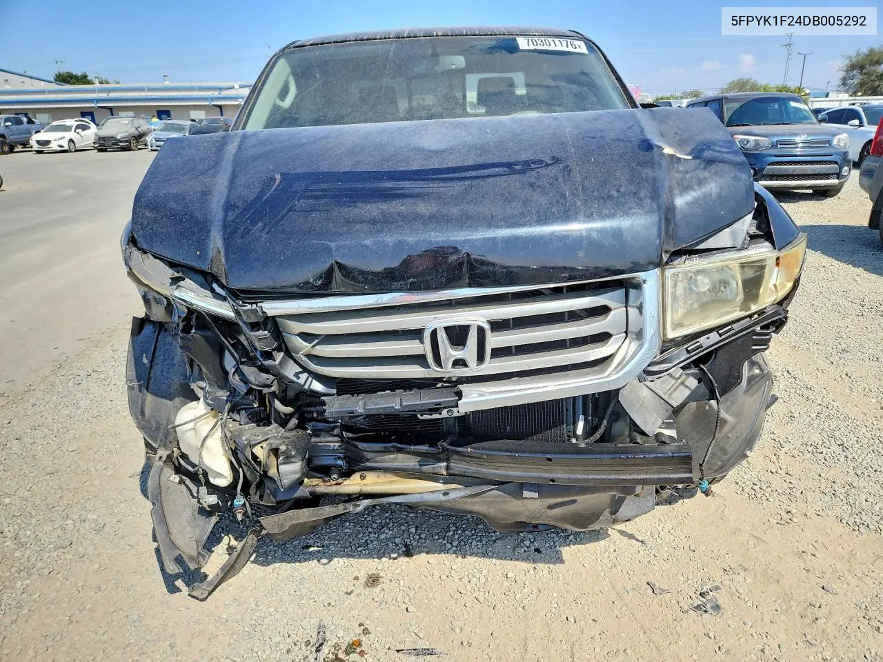 2013 HONDA RIDGELINE VIN 5FPYK1F24DB005292 — фото 5