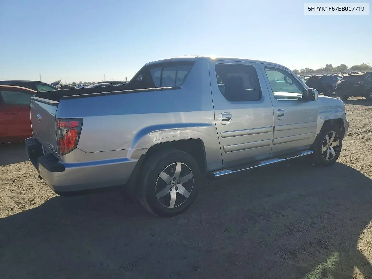 2014 HONDA RIDGELINE VIN 5FPYK1F67EB007719 — фото 3