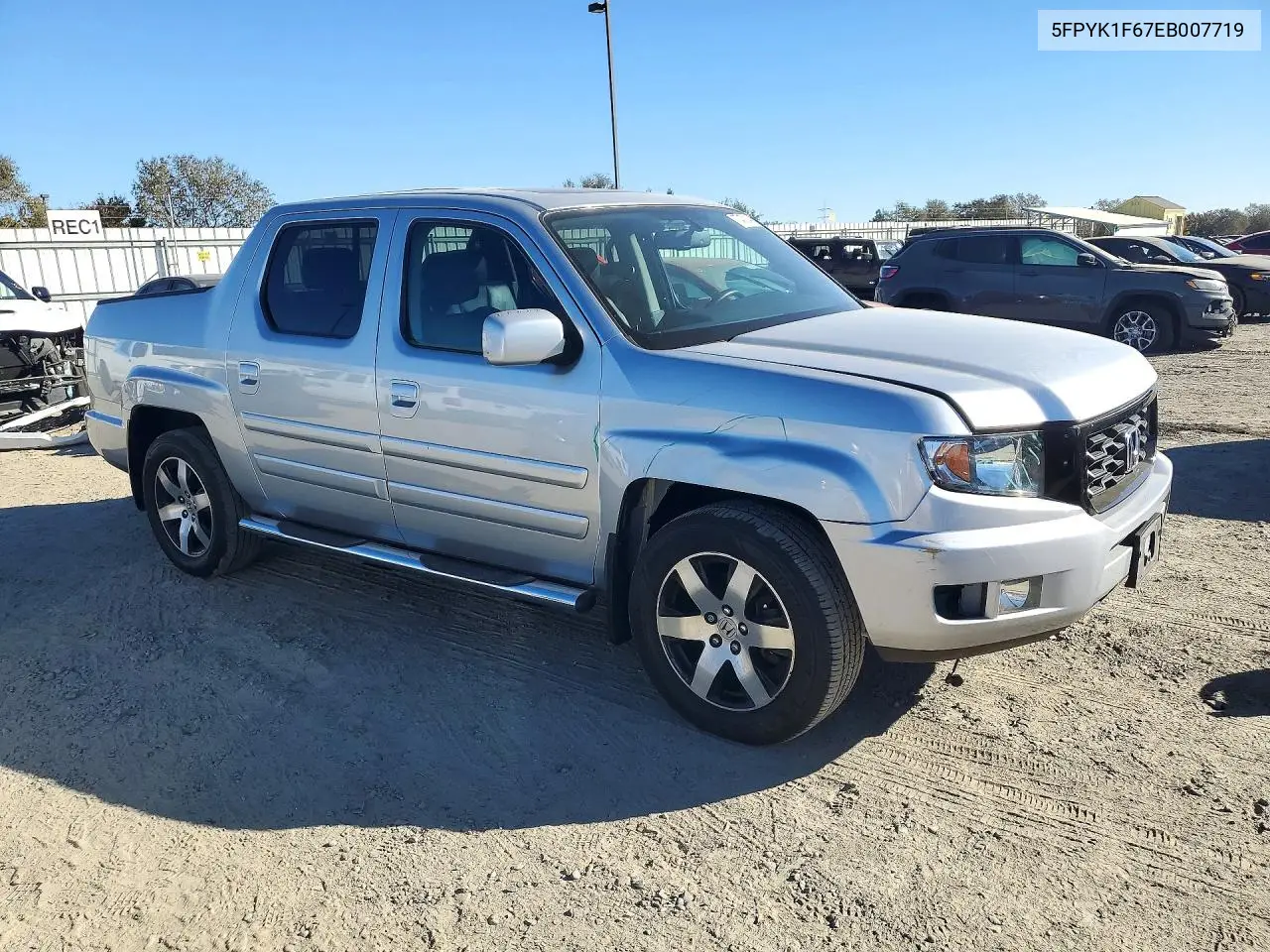 2014 HONDA RIDGELINE VIN 5FPYK1F67EB007719 — фото 4