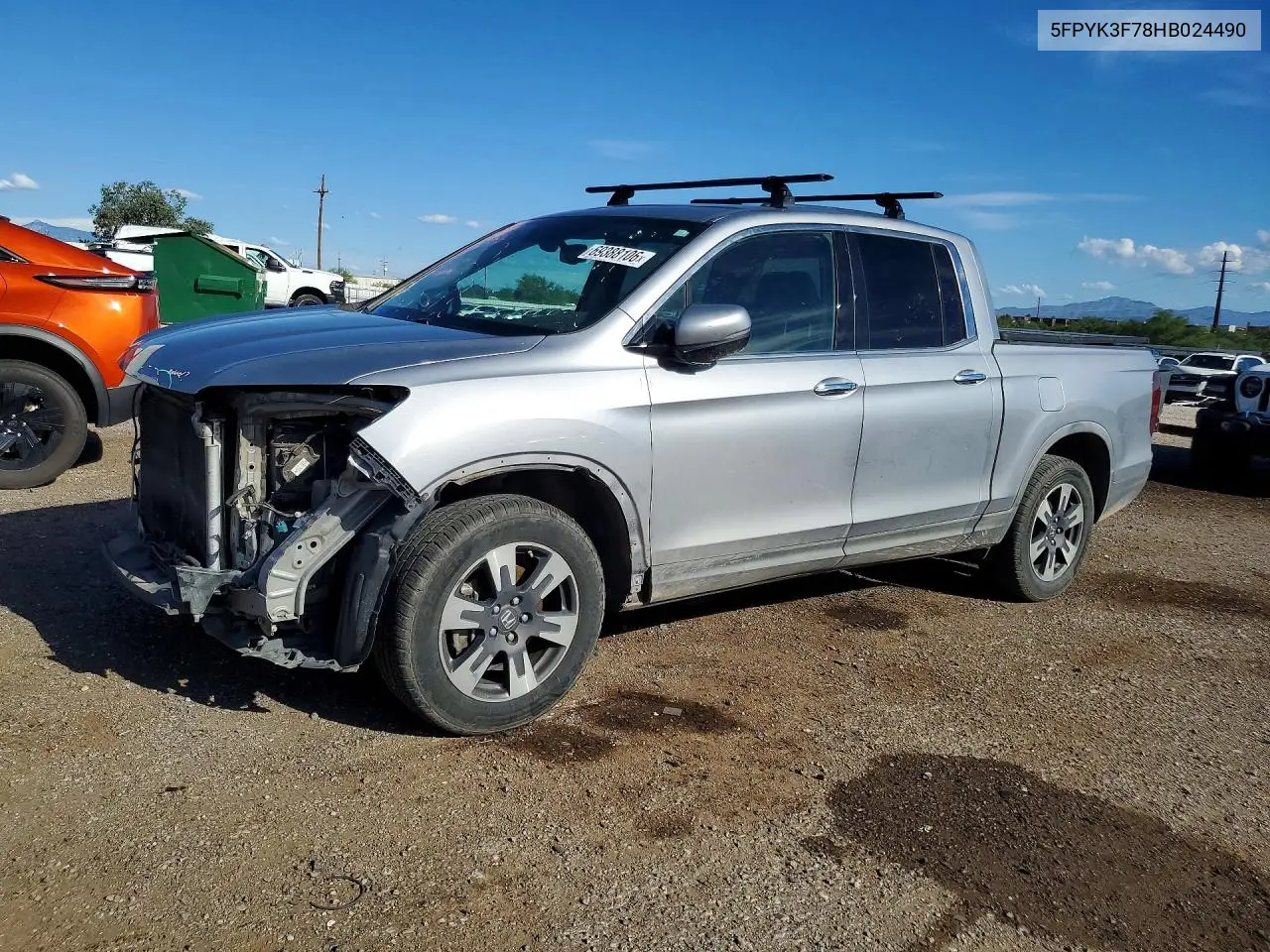 HONDA RIDGELINE 2017, VIN 5FPYK3F78HB024490