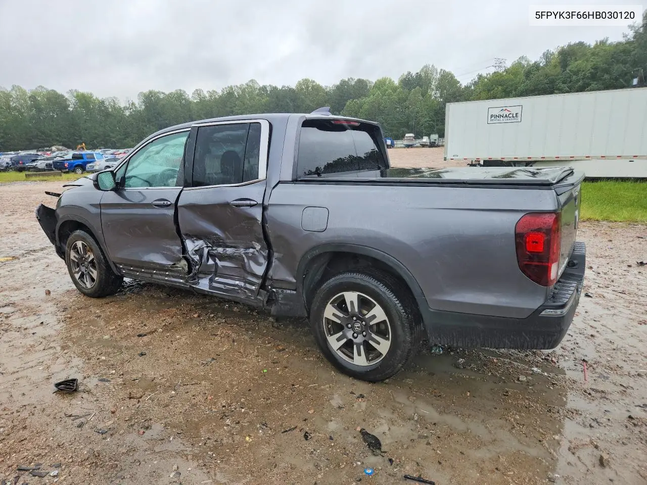 2017 HONDA RIDGELINE VIN 5FPYK3F66HB030120 — фото 2