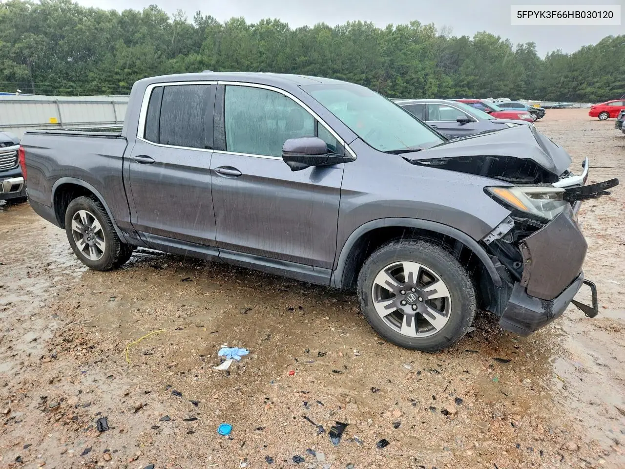 2017 HONDA RIDGELINE VIN 5FPYK3F66HB030120 — фото 4