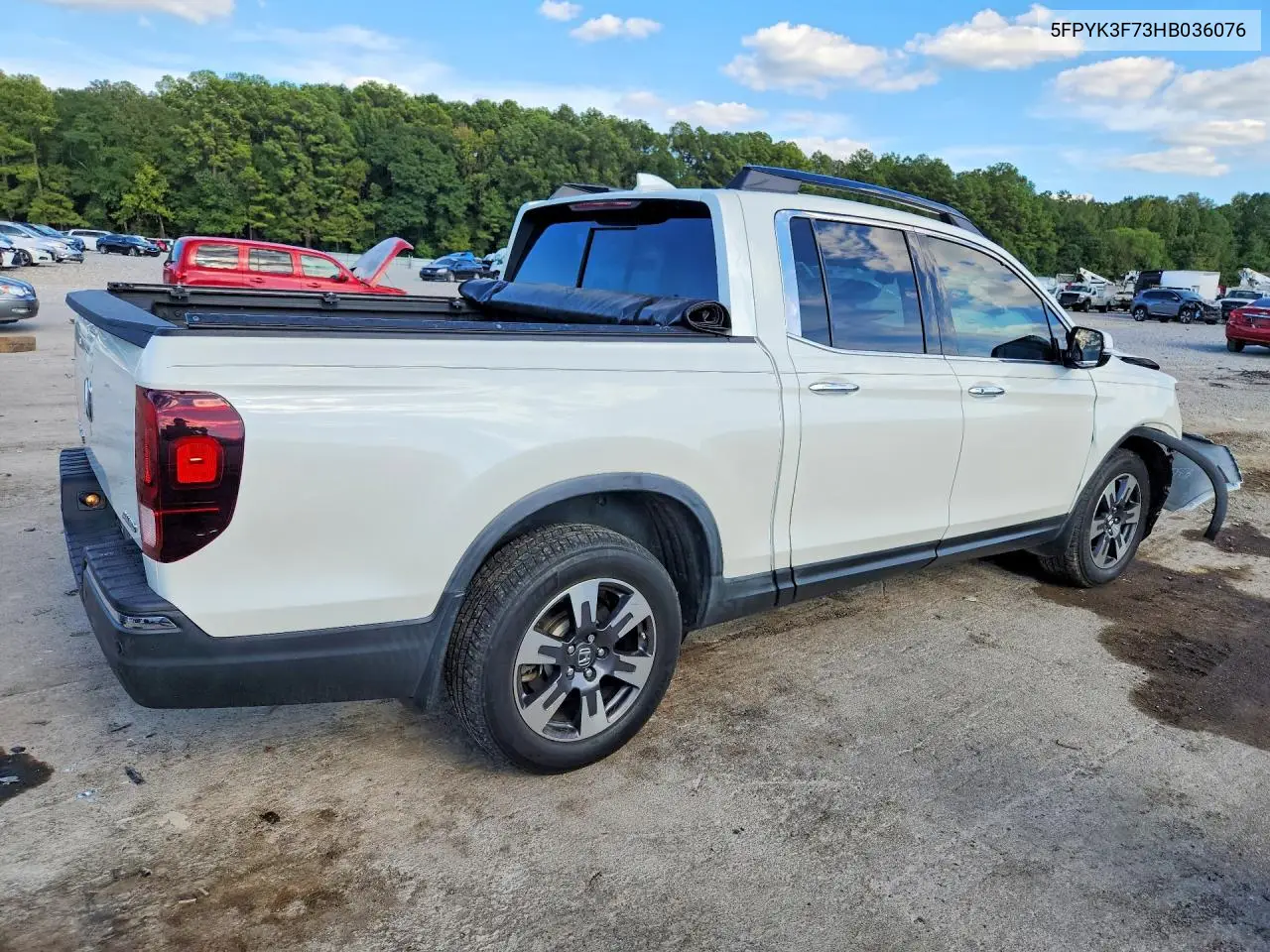2017 HONDA RIDGELINE VIN 5FPYK3F73HB036076 — фото 3