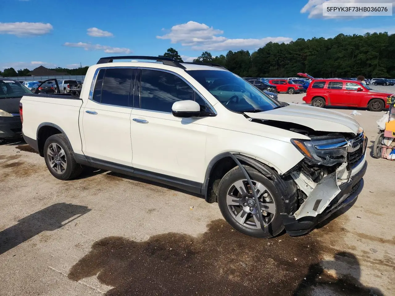 2017 HONDA RIDGELINE VIN 5FPYK3F73HB036076 — фото 4