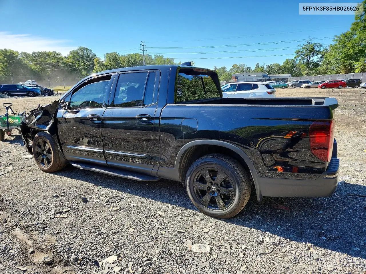2017 HONDA RIDGELINE VIN 5FPYK3F85HB026626 — фото 2