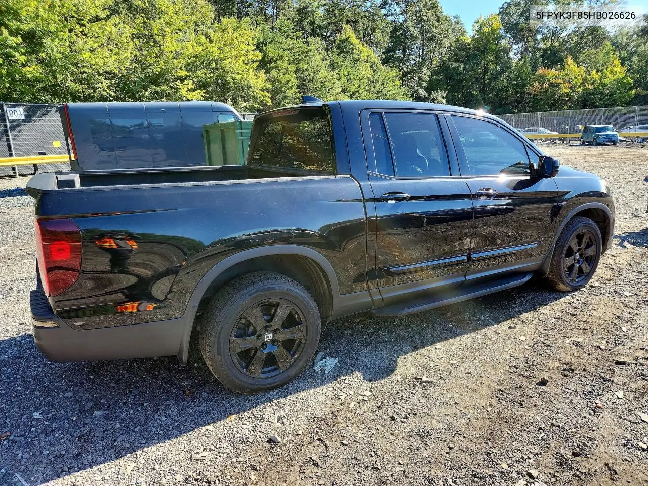 2017 HONDA RIDGELINE VIN 5FPYK3F85HB026626 — фото 3