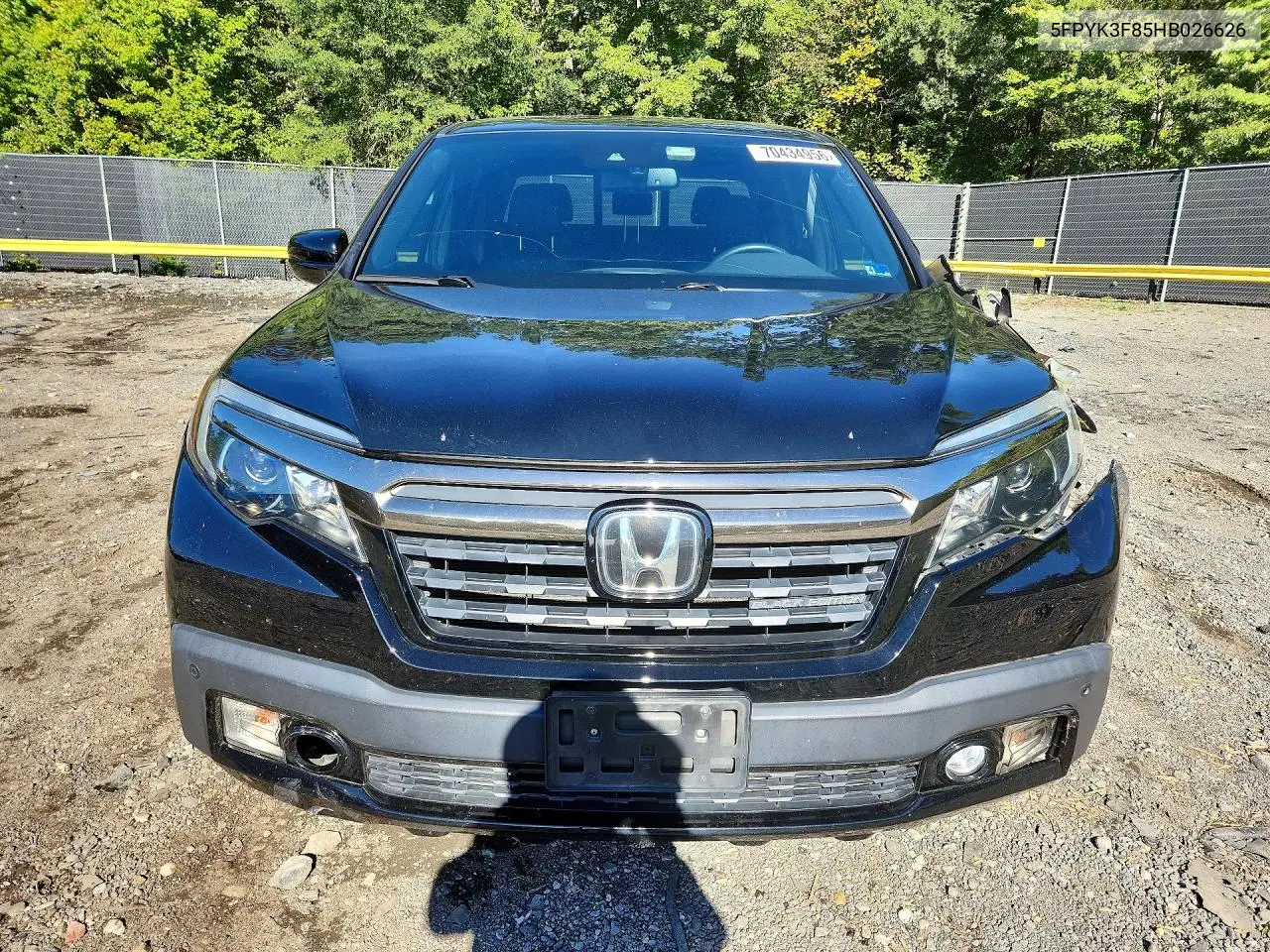 2017 HONDA RIDGELINE VIN 5FPYK3F85HB026626 — фото 5
