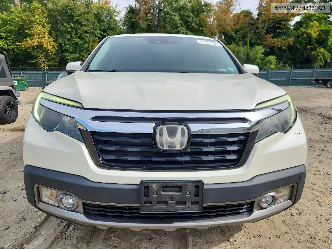 2017 HONDA RIDGELINE VIN 5FPYK3F77HB031821 — фото 5