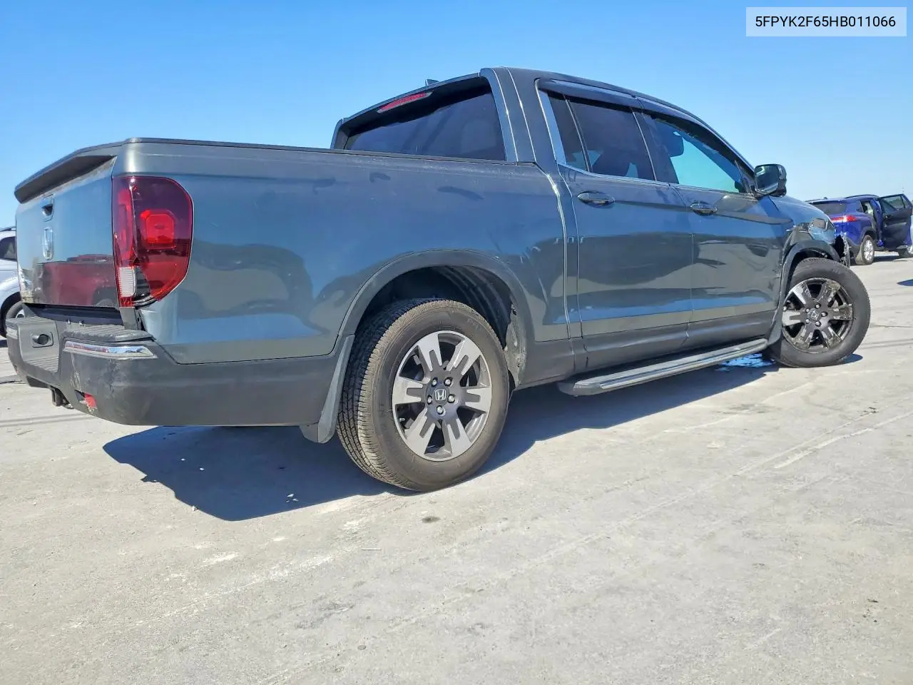 2017 HONDA RIDGELINE VIN 5FPYK2F65HB011066 — фото 3
