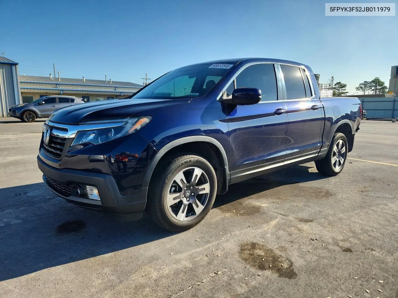 HONDA RIDGELINE 2018, VIN 5FPYK3F52JB011979