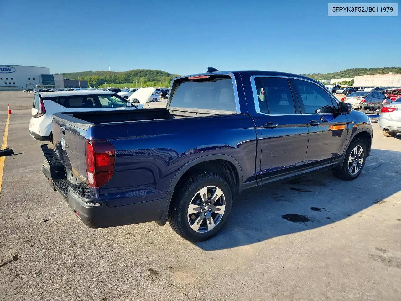 2018 HONDA RIDGELINE VIN 5FPYK3F52JB011979 — фото 3