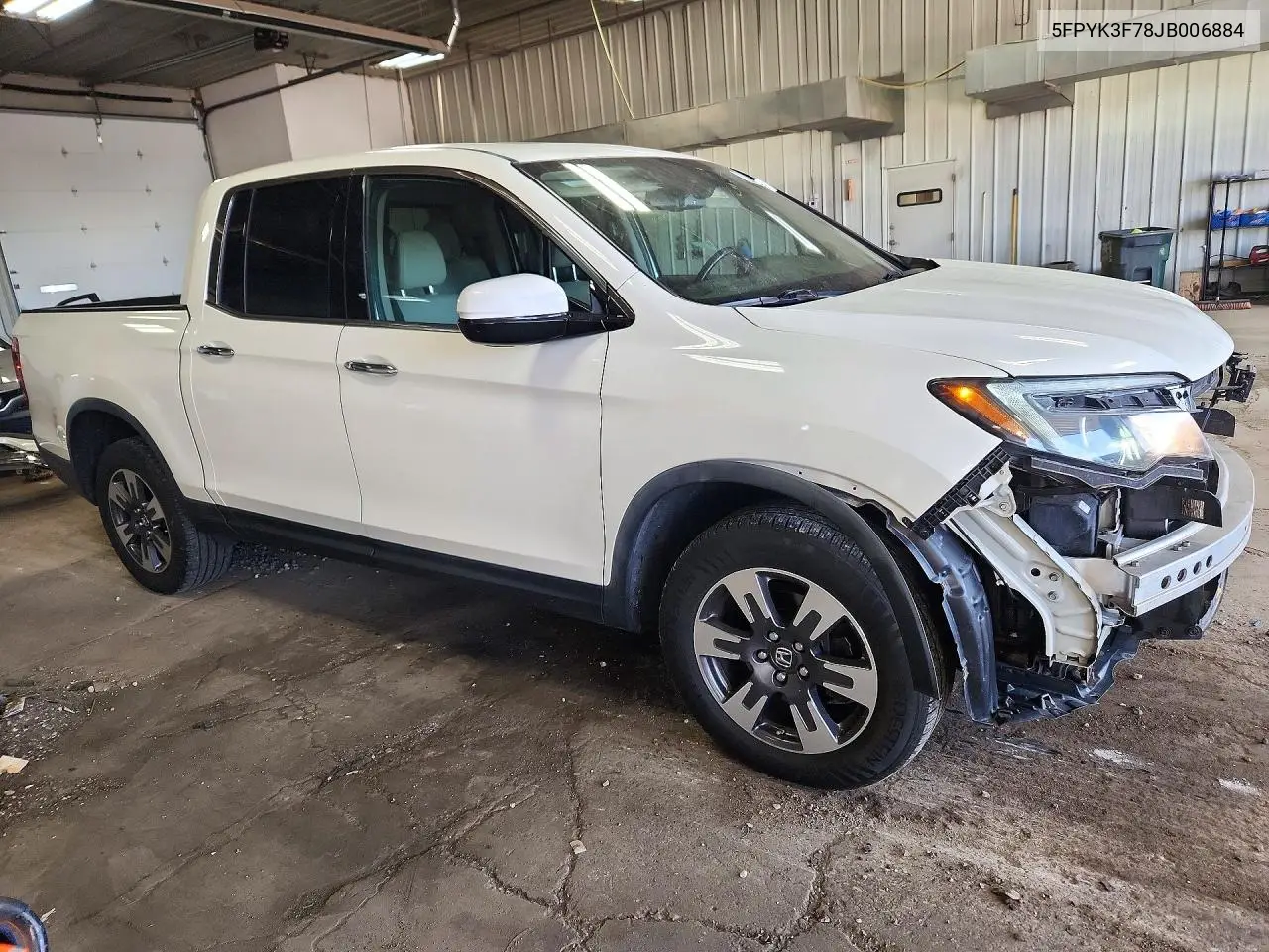 2018 HONDA RIDGELINE VIN 5FPYK3F78JB006884 — фото 4