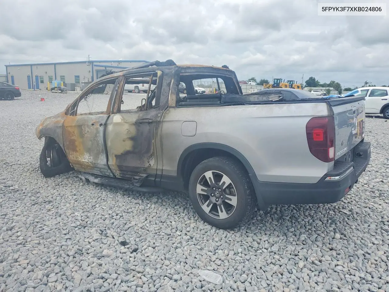 2019 HONDA RIDGELINE VIN 5FPYK3F7XKB024806 — фото 2