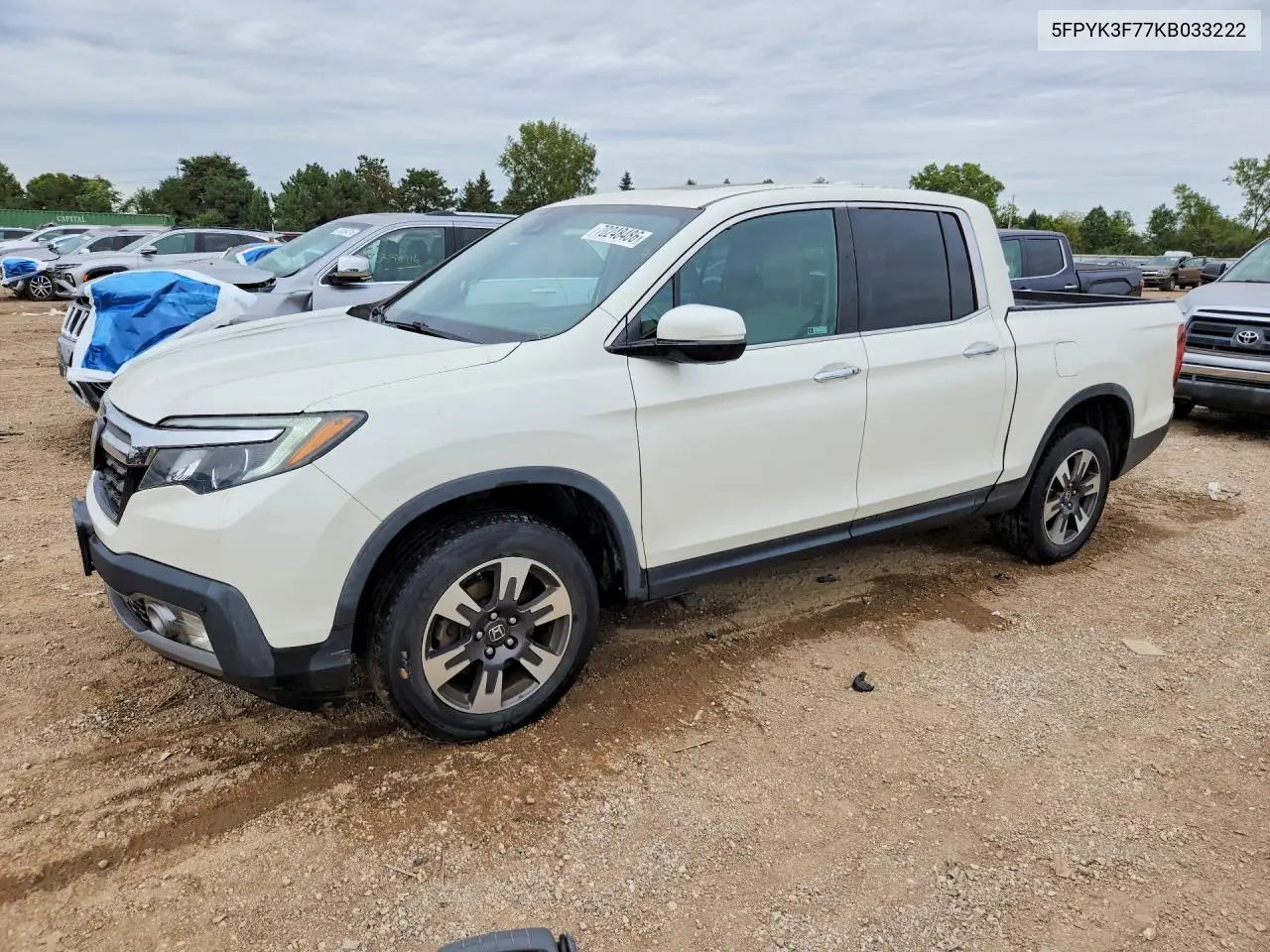 HONDA RIDGELINE 2019, VIN 5FPYK3F77KB033222