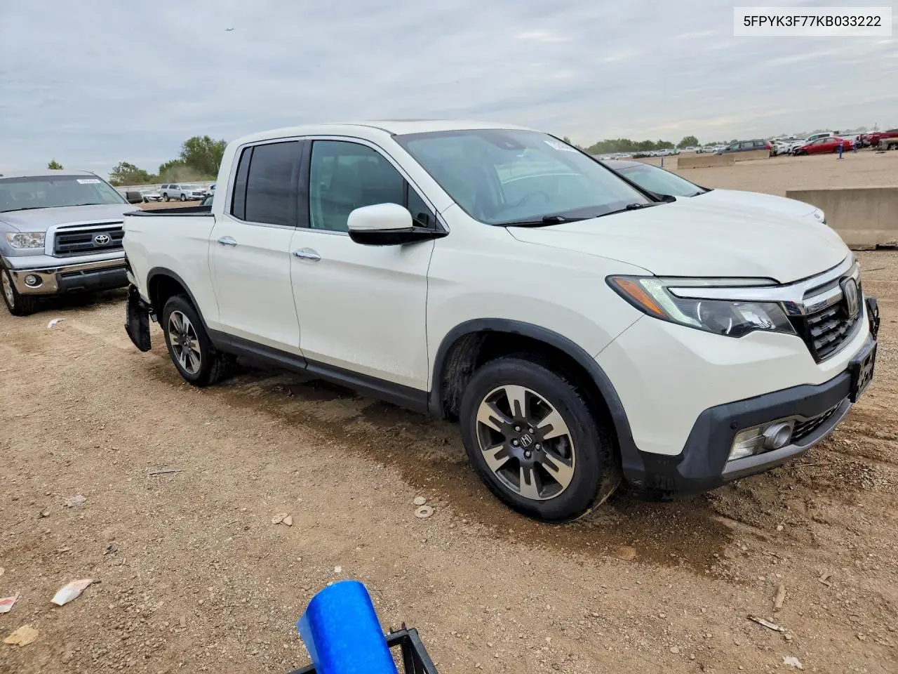 2019 HONDA RIDGELINE VIN 5FPYK3F77KB033222 — фото 4