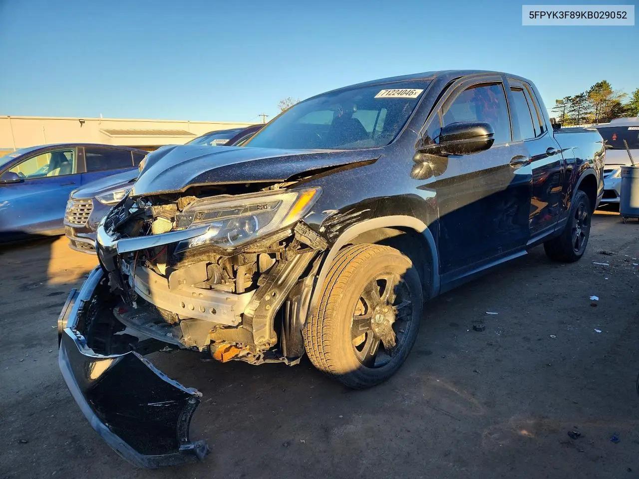 HONDA RIDGELINE 2019, VIN 5FPYK3F89KB029052