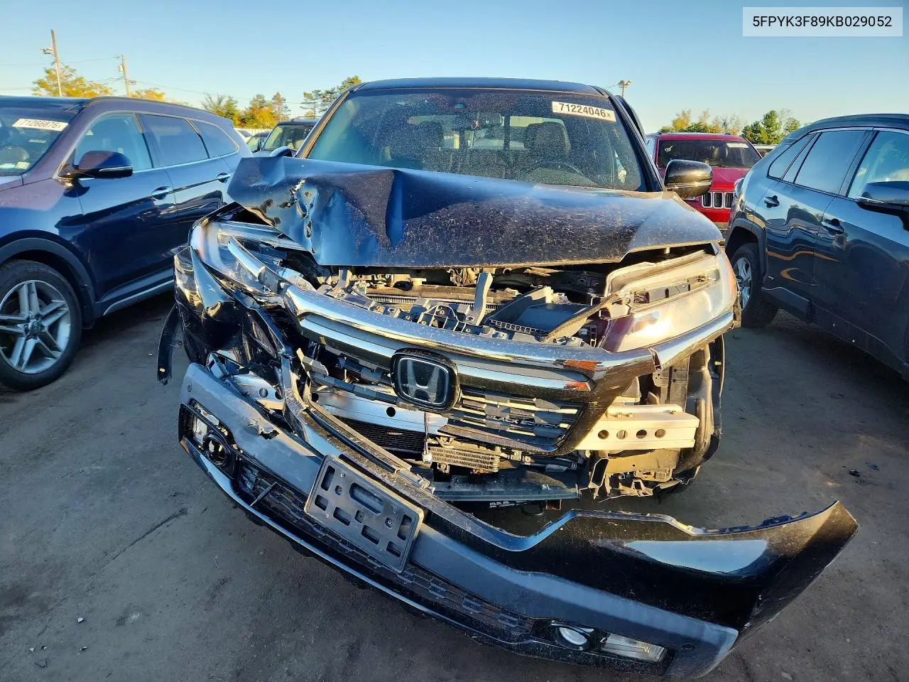 2019 HONDA RIDGELINE VIN 5FPYK3F89KB029052 — фото 5