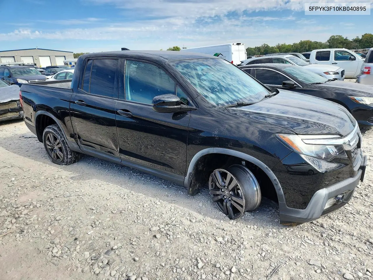 2019 HONDA RIDGELINE VIN 5FPYK3F10KB040895 — фото 4