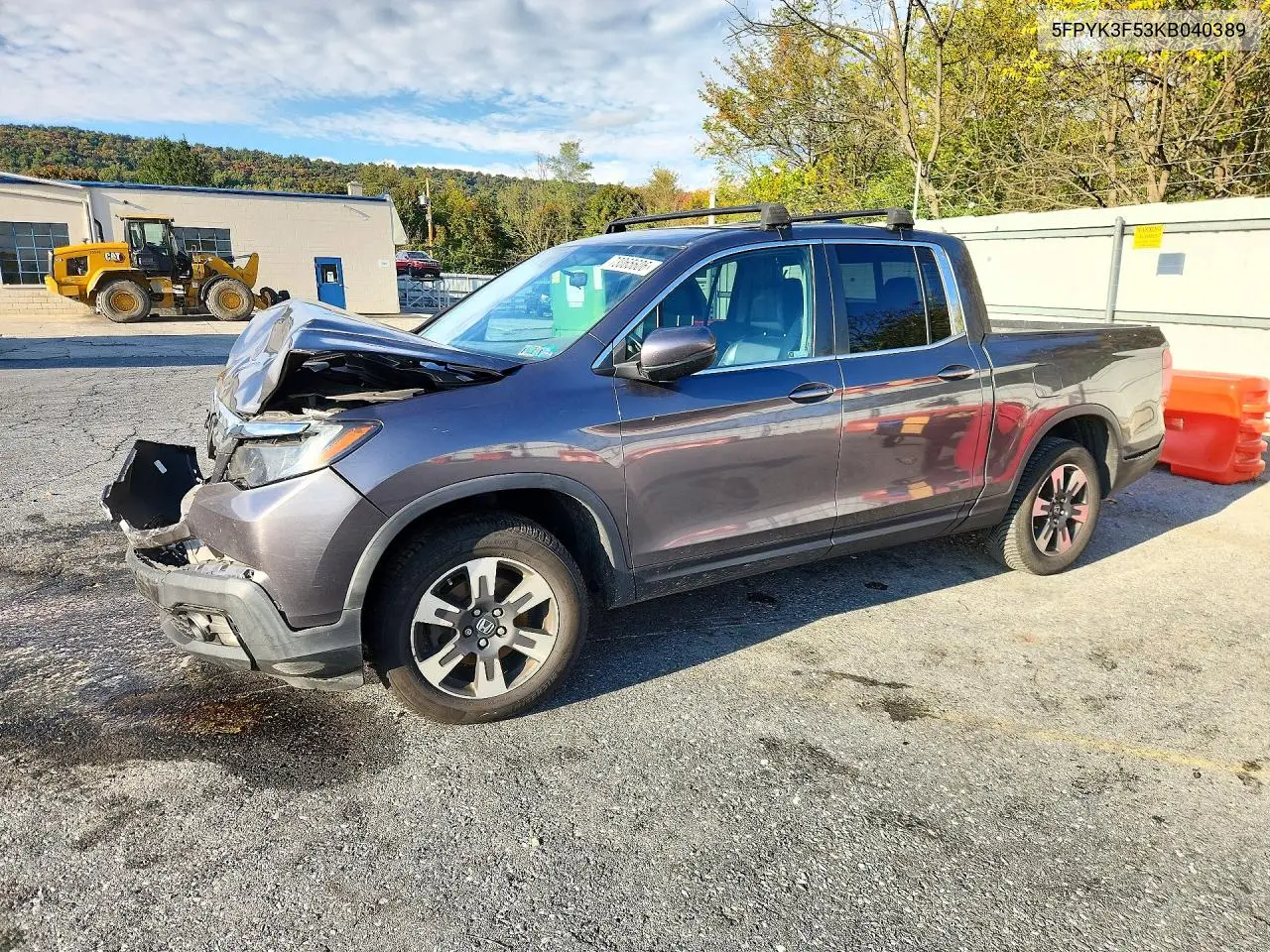 HONDA RIDGELINE 2019, VIN 5FPYK3F53KB040389