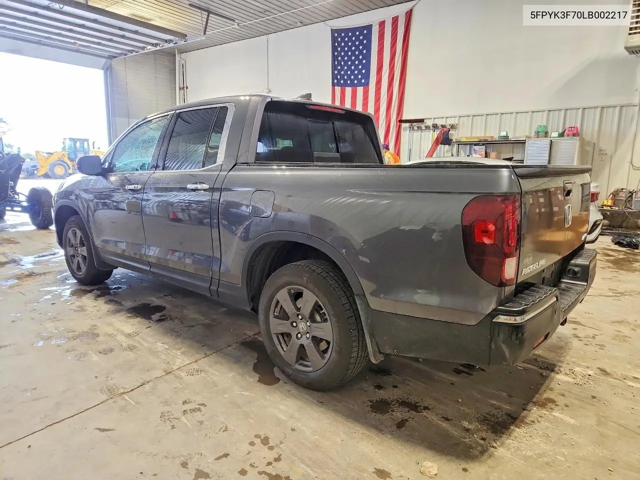2020 HONDA RIDGELINE VIN 5FPYK3F70LB002217 — фото 2