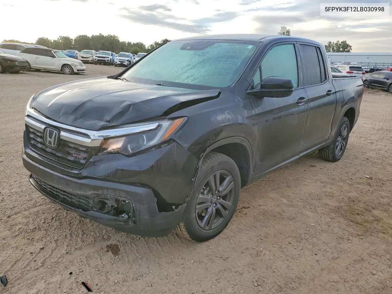 HONDA RIDGELINE 2020, VIN 5FPYK3F12LB030998