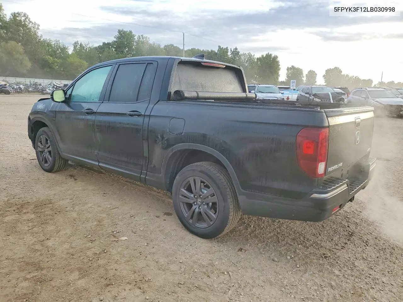 2020 HONDA RIDGELINE VIN 5FPYK3F12LB030998 — фото 2