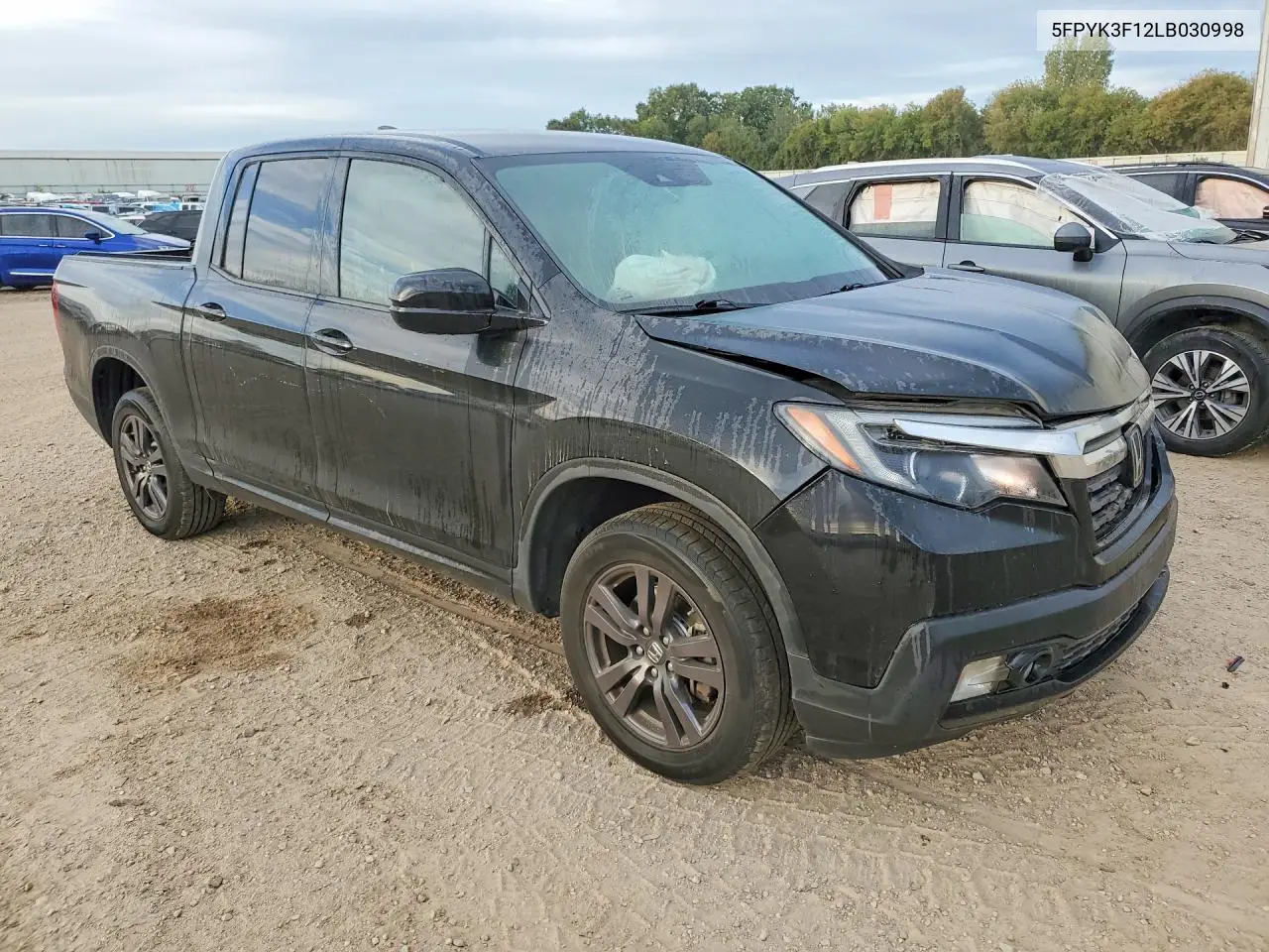 2020 HONDA RIDGELINE VIN 5FPYK3F12LB030998 — фото 4