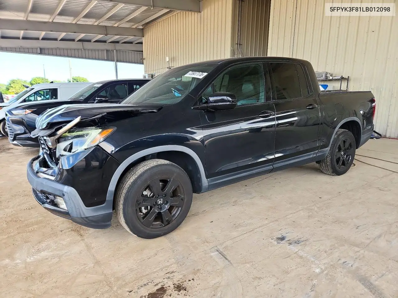 HONDA RIDGELINE 2020, VIN 5FPYK3F81LB012098