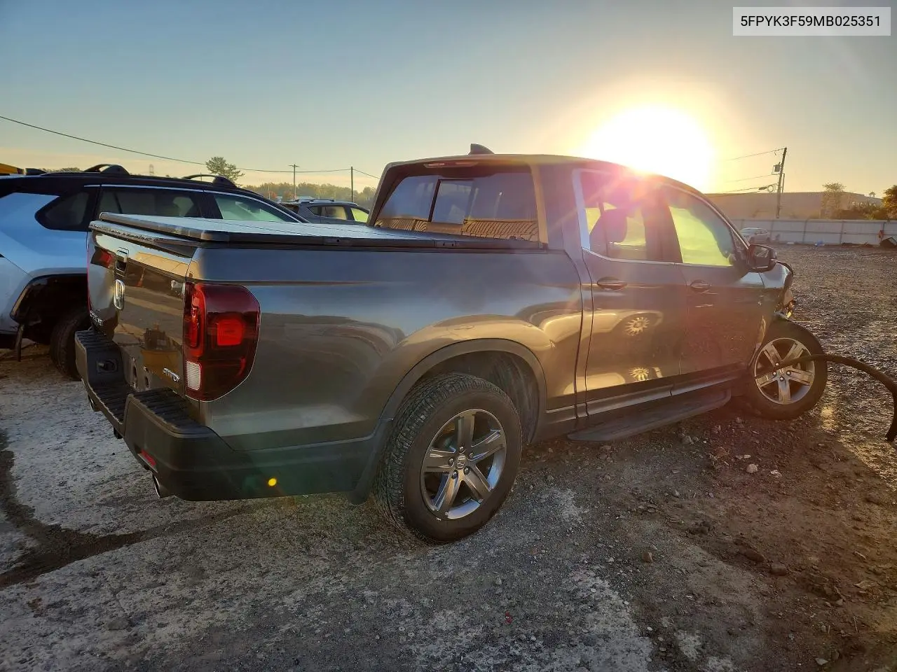 2021 HONDA RIDGELINE VIN 5FPYK3F59MB025351 — фото 3