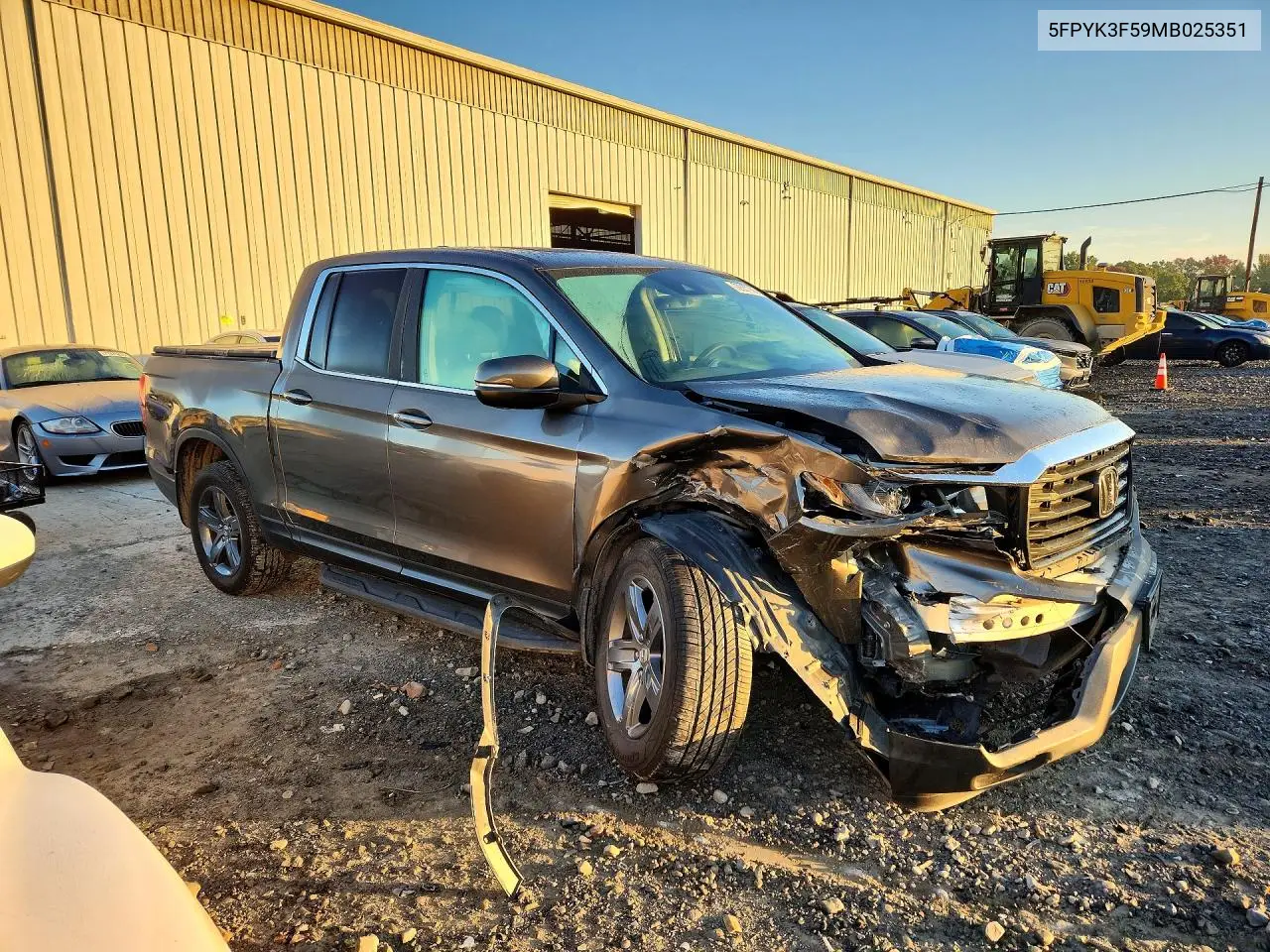 2021 HONDA RIDGELINE VIN 5FPYK3F59MB025351 — фото 4