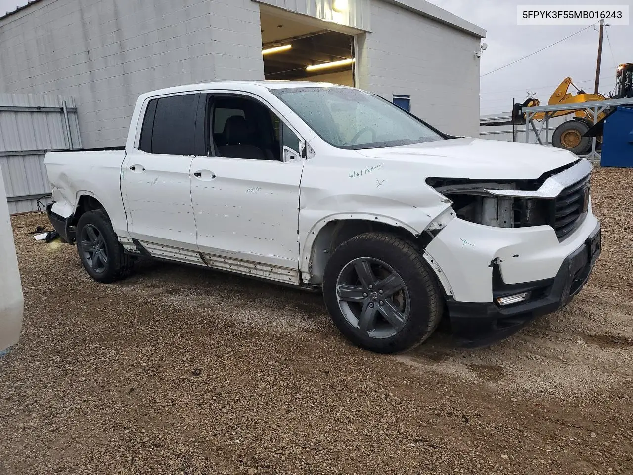 2021 HONDA RIDGELINE VIN 5FPYK3F55MB016243 — фото 4