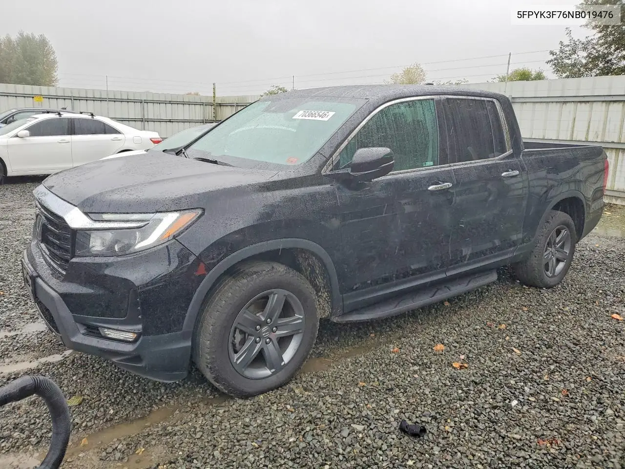 HONDA RIDGELINE 2022, VIN 5FPYK3F76NB019476