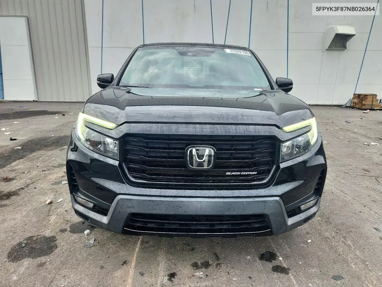 2022 HONDA RIDGELINE VIN 5FPYK3F87NB026364 — фото 5