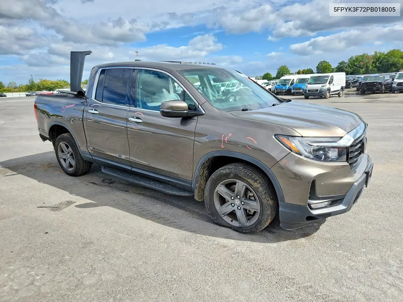 2023 HONDA RIDGELINE VIN 5FPYK3F72PB018005 — фото 4