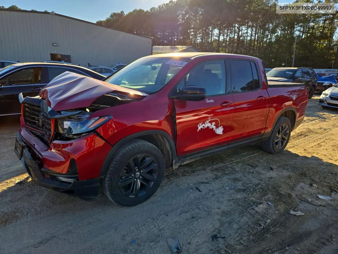 HONDA RIDGELINE 2023, VIN 5FPYK3F1XPB049997