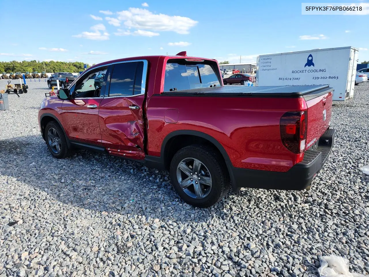 2023 HONDA RIDGELINE VIN 5FPYK3F76PB066218 — фото 2