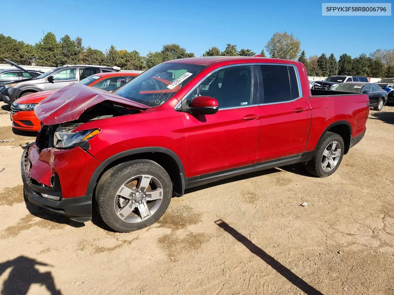 HONDA RIDGELINE 2024, VIN 5FPYK3F58RB006796