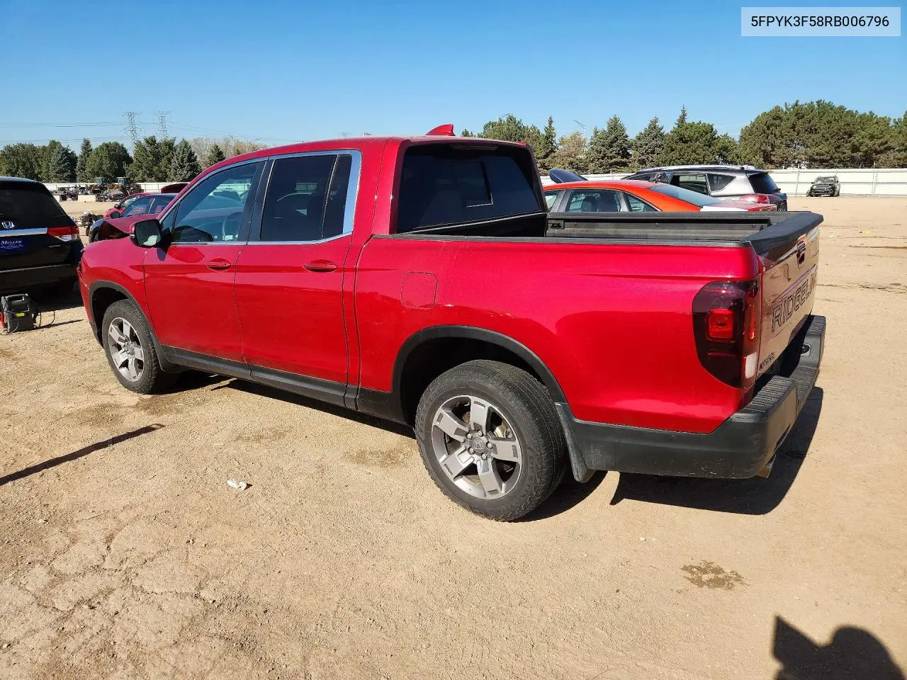 2024 HONDA RIDGELINE VIN 5FPYK3F58RB006796 — фото 2