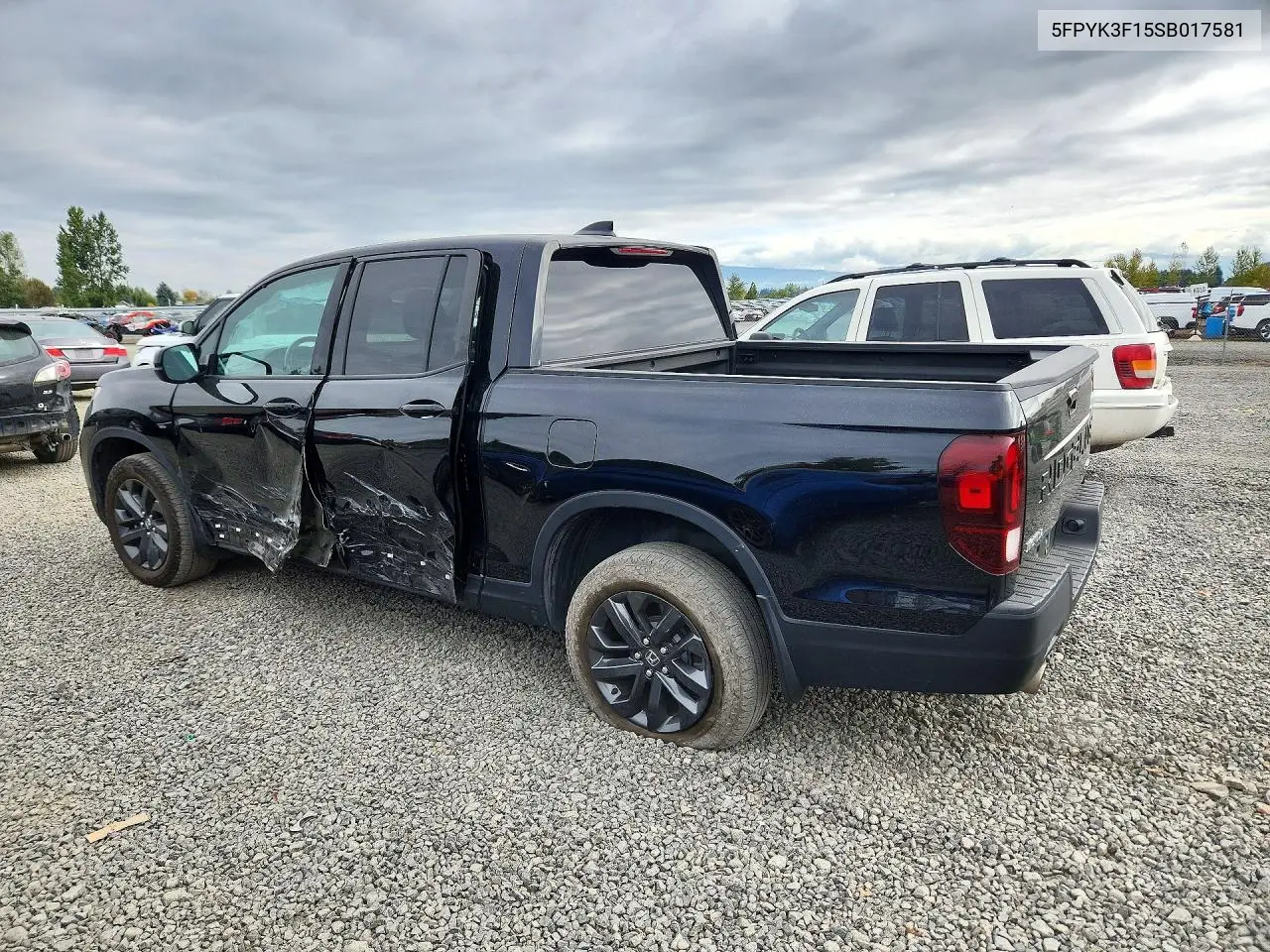 2025 HONDA RIDGELINE VIN 5FPYK3F15SB017581 — фото 2