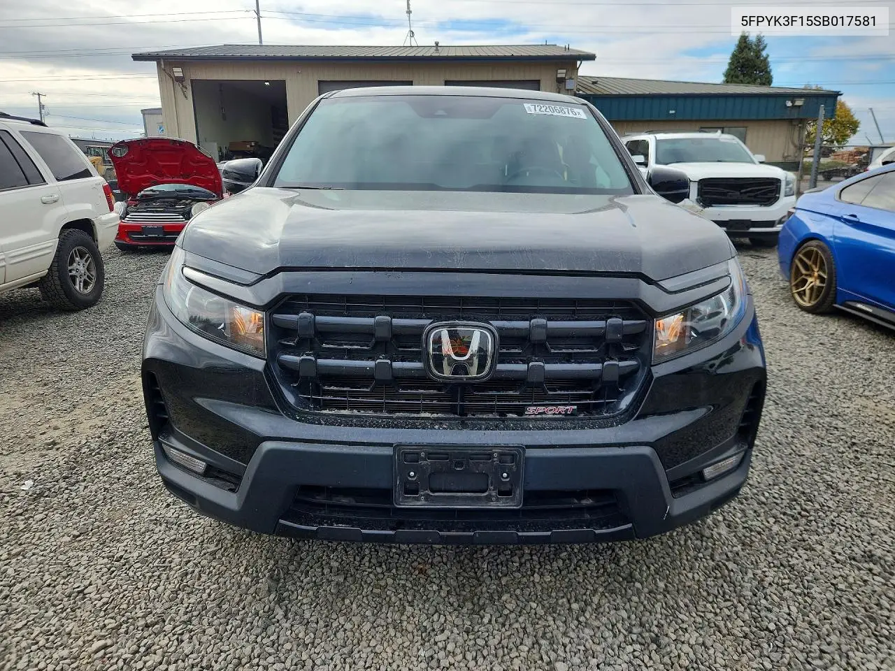 2025 HONDA RIDGELINE VIN 5FPYK3F15SB017581 — фото 5