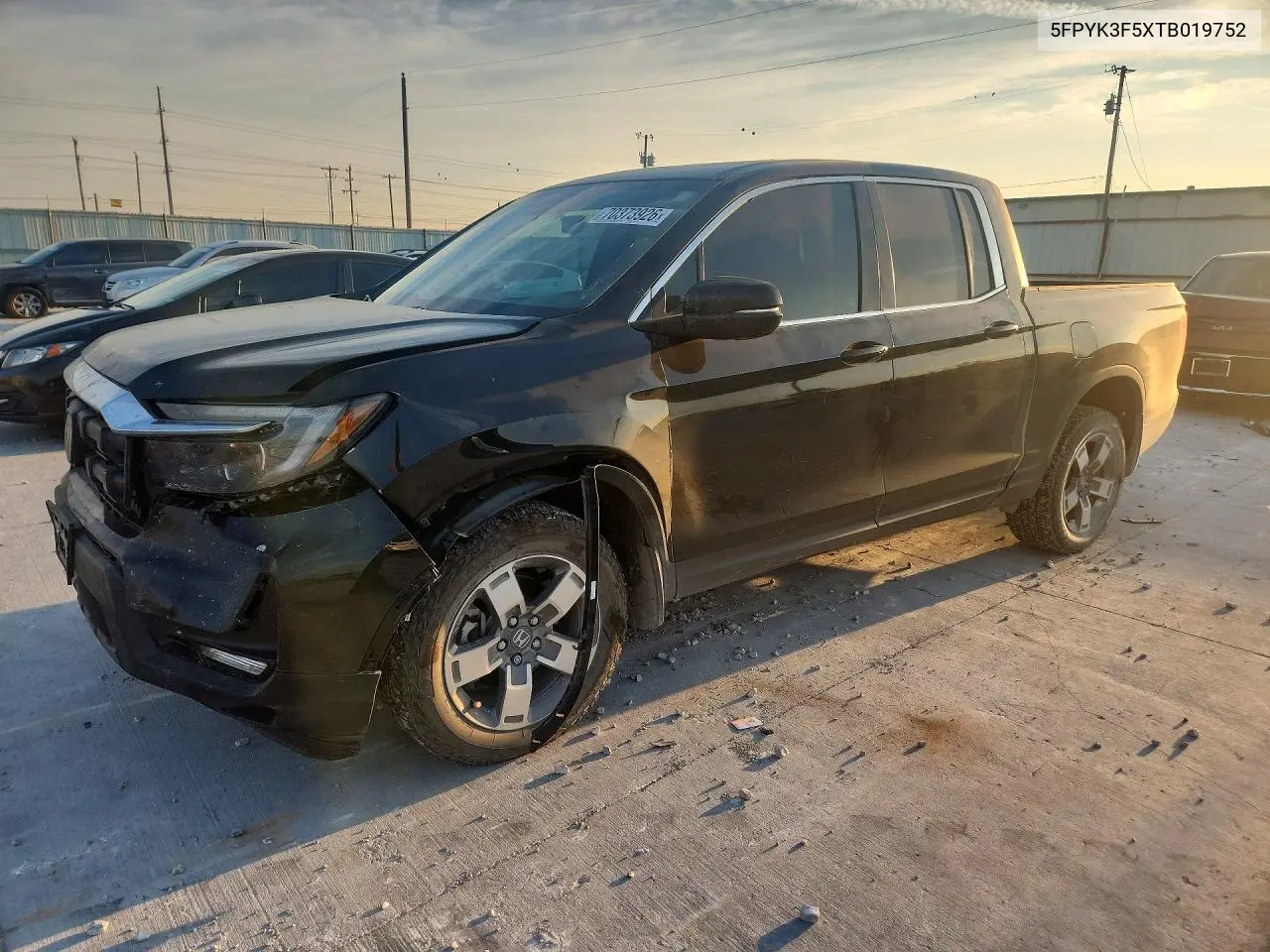 HONDA RIDGELINE 2026, VIN 5FPYK3F5XTB019752