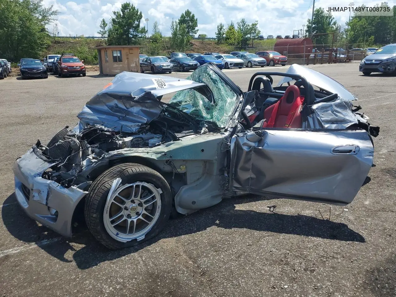 HONDA S2000 2000, VIN JHMAP1148YT008735
