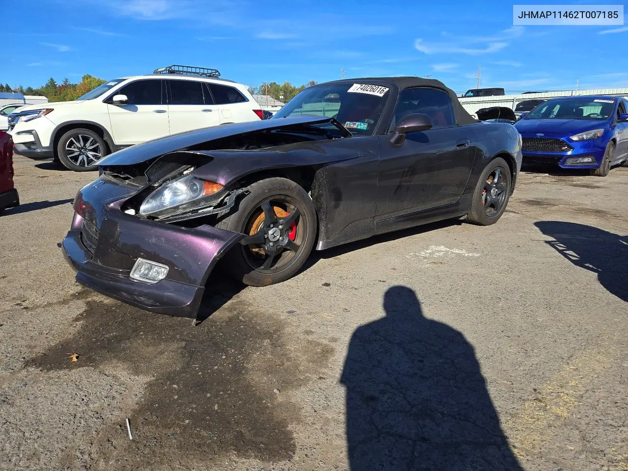 HONDA S2000 2002, VIN JHMAP11462T007185