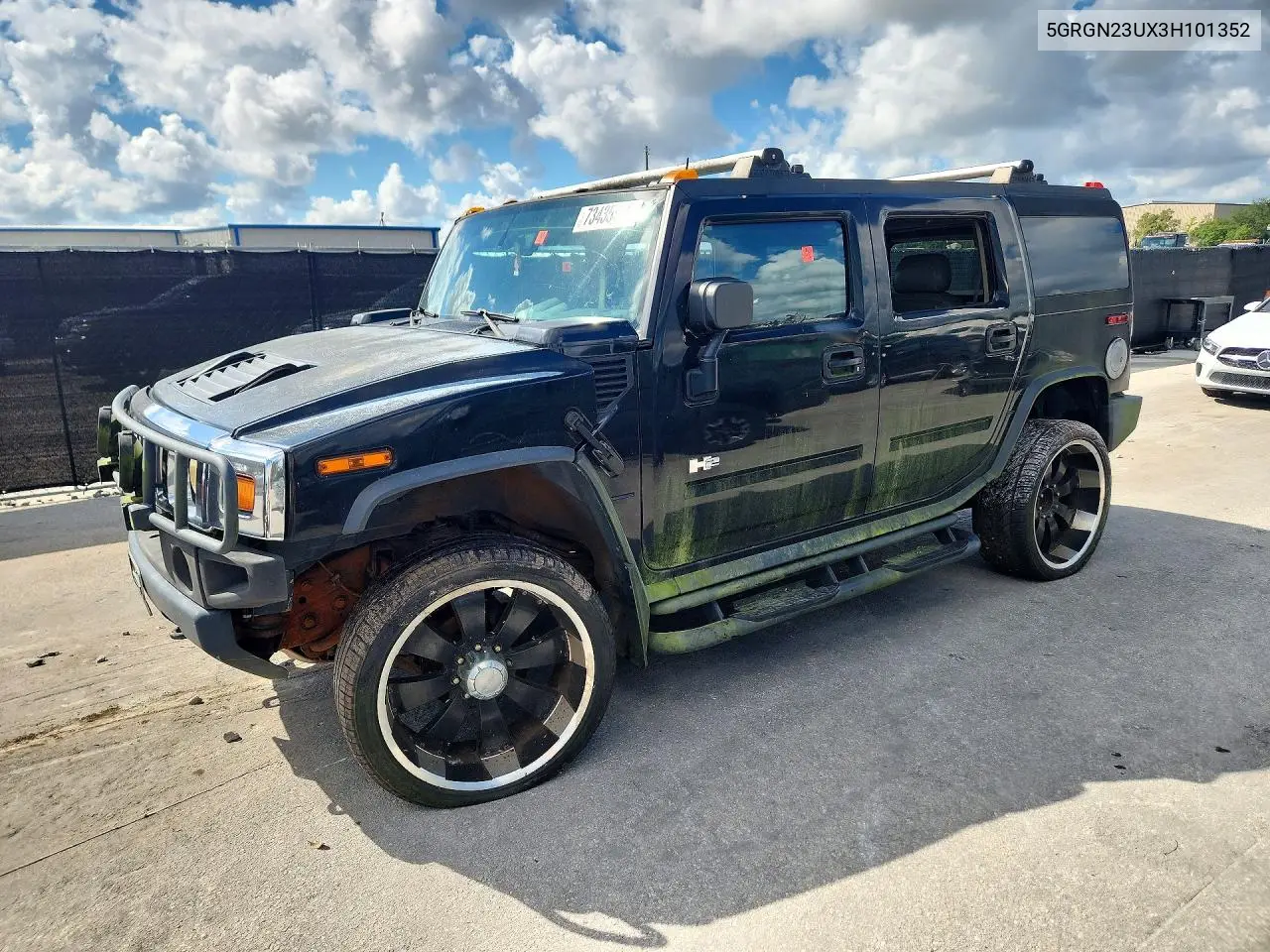HUMMER H2 2003, VIN 5GRGN23UX3H101352