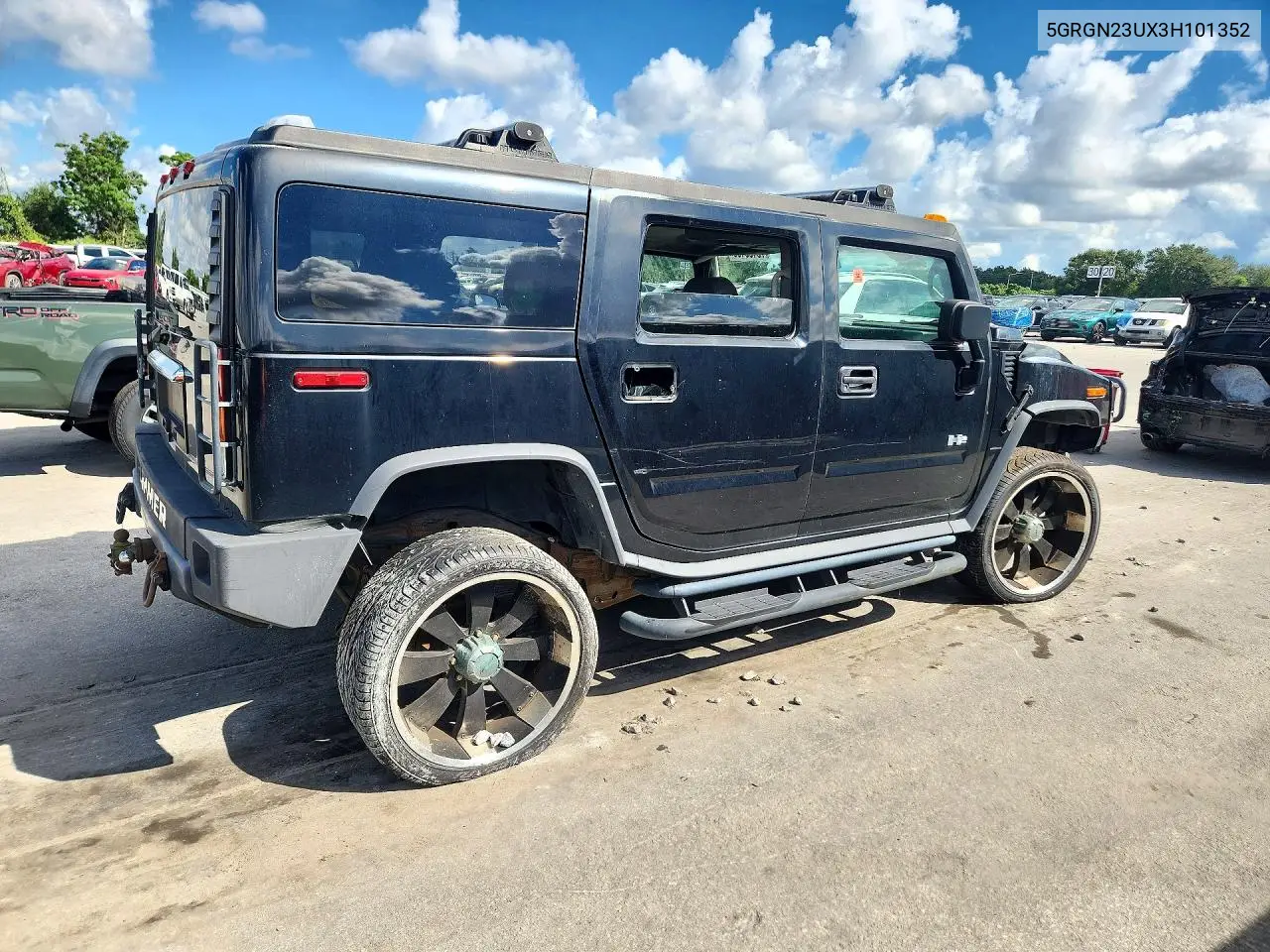 2003 HUMMER H2 VIN 5GRGN23UX3H101352 — фото 3